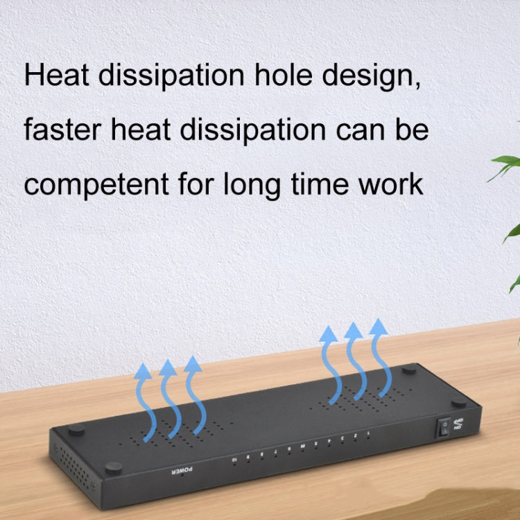 FJGEAR FJ-SM1010 30HZ HDMI 4K HD Audio And Video Splitter, Plug Type:EU Plug(Black) - free shipping - PMC Jewellery - Order now!