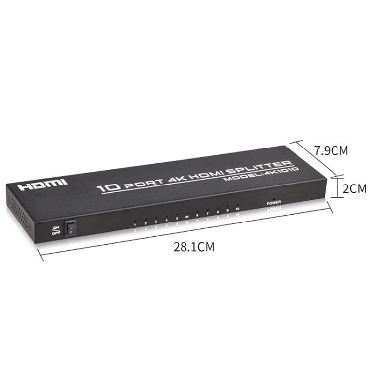FJGEAR FJ-SM1010 30HZ HDMI 4K HD Audio And Video Splitter, Plug Type:US Plug(Black) - free shipping - PMC Jewellery - Order now!