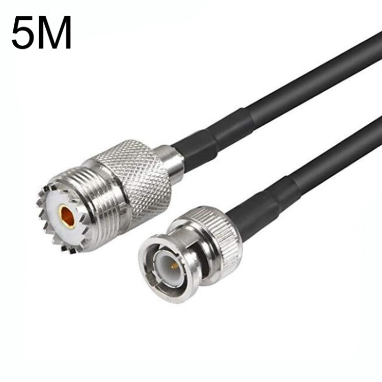 BNC Male To UHF Female RG58 Coaxial Adapter Cable, Cable Length:5m - Connectors by PMC TechLife | Online Shopping South Africa | PMC TechLife | Buy Now Pay Later Mobicred