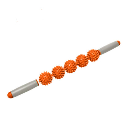 5 Ball Muscle Massage Relax Hedgehog Ball Yoga Stick Roller Stick(Orange) - Yoga Blocks by PMC Jewellery | Online Shopping South Africa | PMC Jewellery