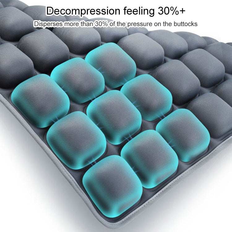 Air Cushion 3D Airbag Breathable Office Beautiful Buttocks Cushion Decompression Massage Cushion(Water Dual-Use Black Cushion) - Cushions & Pillows by PMC Jewellery | Online Shopping South Africa | PMC Jewellery | Buy Now Pay Later Mobicred
