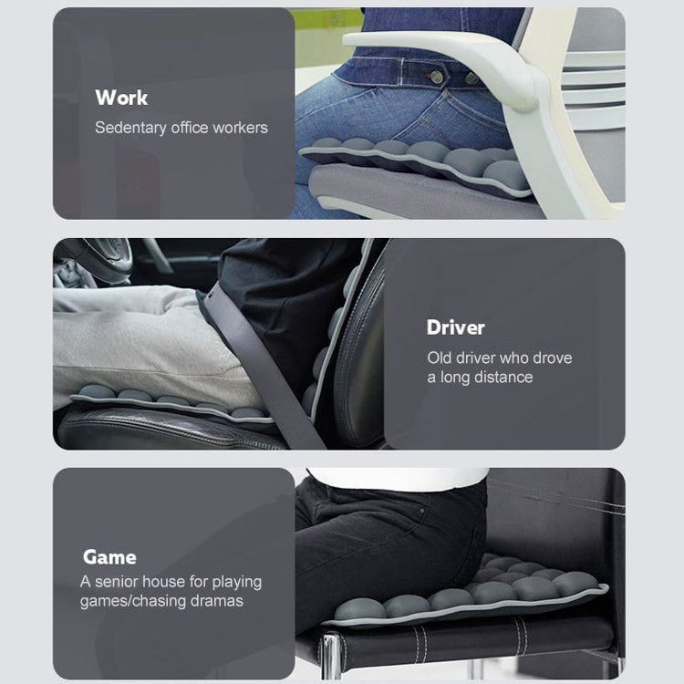 Air Cushion 3D Airbag Breathable Office Beautiful Buttocks Cushion Decompression Massage Cushion(Water Dual-Use Black Cushion) - Cushions & Pillows by PMC TechLife | Online Shopping South Africa | PMC TechLife | Buy Now Pay Later Mobicred