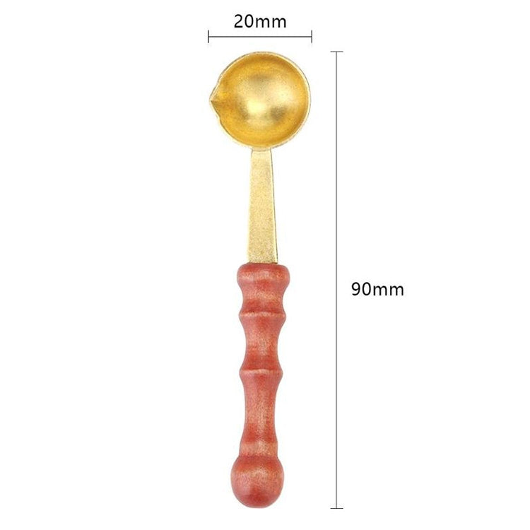 Retro Seal Fire Paint Seal Spoon Wooden Melting Wax Dedicated Measuring Spoon - Gadgets by PMC TechLife | Online Shopping South Africa | PMC TechLife | Buy Now Pay Later Mobicred