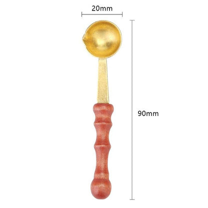 Retro Seal Fire Paint Seal Spoon Wooden Melting Wax Dedicated Measuring Spoon - Gadgets by PMC Jewellery | Online Shopping South Africa | PMC Jewellery | Buy Now Pay Later Mobicred