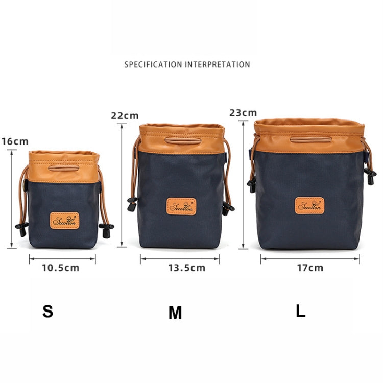 S.C.COTTON Camera Lens Protection Bag Liner Bag Waterproof Camera Storage Bag, Size: M(Blue) - free shipping - PMC TechLife - Order now!