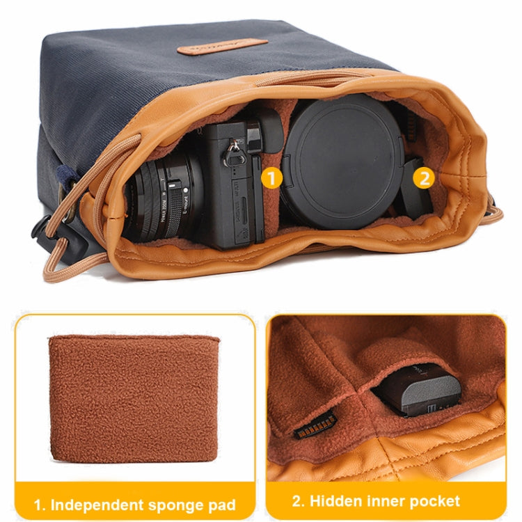 S.C.COTTON Camera Lens Protection Bag Liner Bag Waterproof Camera Storage Bag, Size: M(Gray) - free shipping - PMC TechLife - Order now!