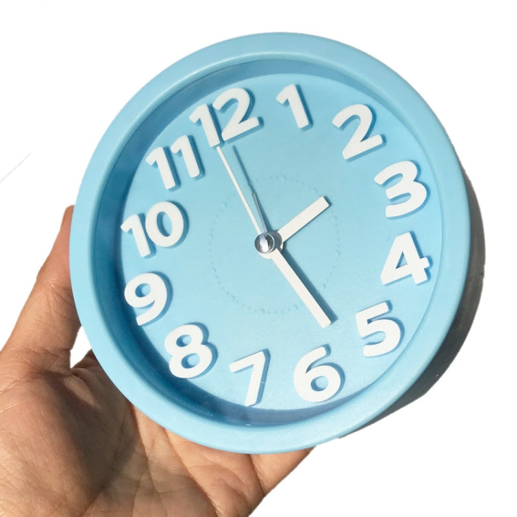 Round 12cm Candy Color Stereo Digital Silent Alarm Clock Children Student Alarm Clock(White) - Alarm Clocks by PMc TechLife | Online Shopping South Africa | PMc TechLife | Buy Now Pay Later Mobicred