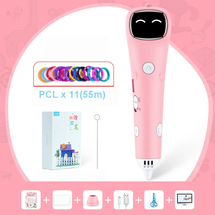 3D Printing Pen Low Temperature Painting Pen With 55m PCL(Pink) - 3D Printer by PMC Jewellery | Online Shopping South Africa | PMC Jewellery | Buy Now Pay Later Mobicred