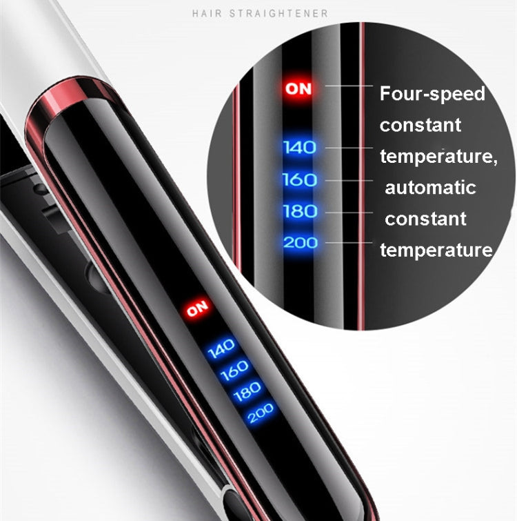 35W 2 In 1 Curling and Straightening Dual-use Electric Splin,Specification: UK Plug(White) - free shipping - PMC TechLife - Order now!