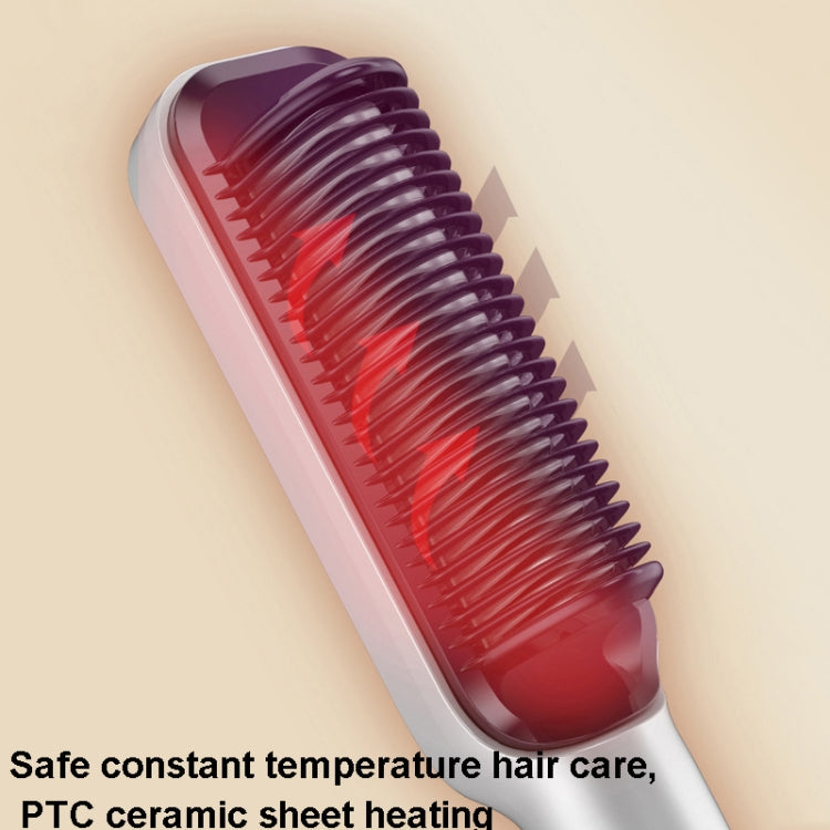 ZF-888 60W Dual-Purpose Splint Electric Curling Comb For Straight Hair And Curly Hair UK Plug(Purple) - free shipping - PMC TechLife - Order now!
