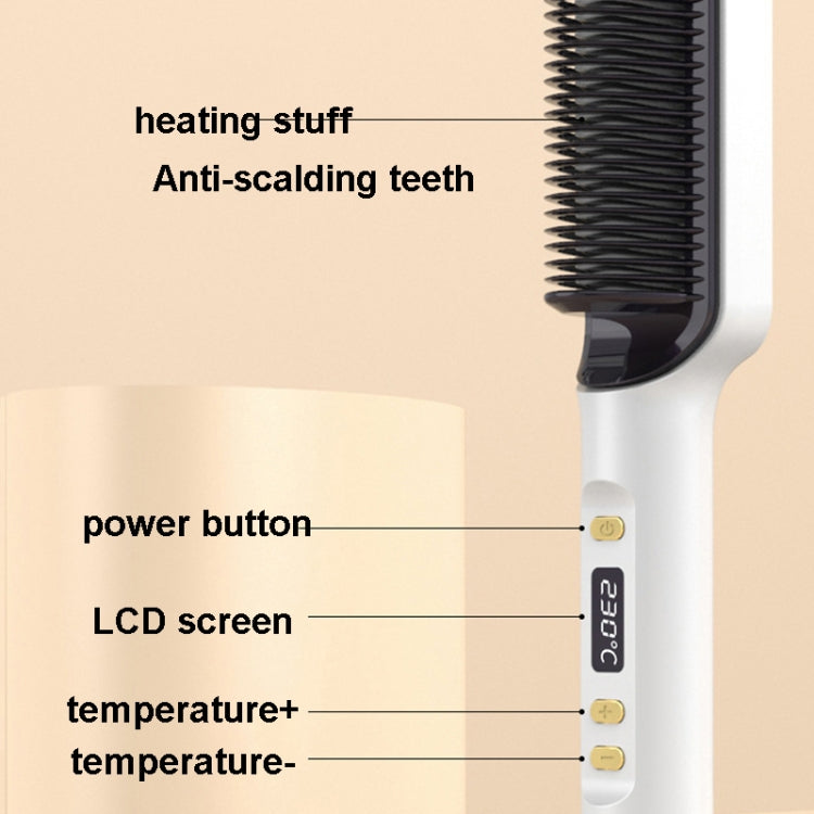 ZF-888 60W Dual-Purpose Splint Electric Curling Comb For Straight Hair And Curly Hair UK Plug(Purple) - free shipping - PMC TechLife - Order now!