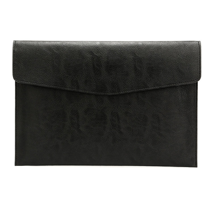 PU Leather Litchi Pattern Sleeve Case For 14 Inch Laptop, Style: Single Bag ( Black - 14.1 inch by PMC Jewellery | Online Shopping South Africa | PMC Jewellery | Buy Now Pay Later Mobicred