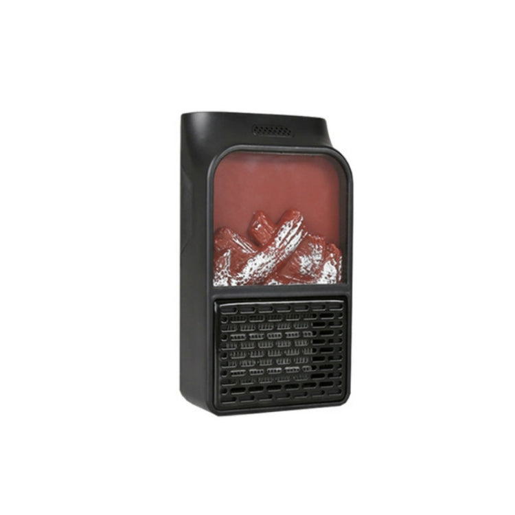 Flame Simulation Mini Portable Desktop Heater, Style:With Remote Control, Plug Type:EU(Black) - Electric Heaters by PMC Jewellery | Online Shopping South Africa | PMC Jewellery | Buy Now Pay Later Mobicred