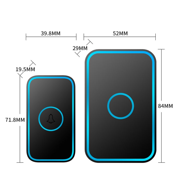 CACAZI A78 Long-Distance Wireless Doorbell Intelligent Remote Control Electronic Doorbell, Style:EU Plug(Bright White) - free shipping - PMC TechLife - Order now!