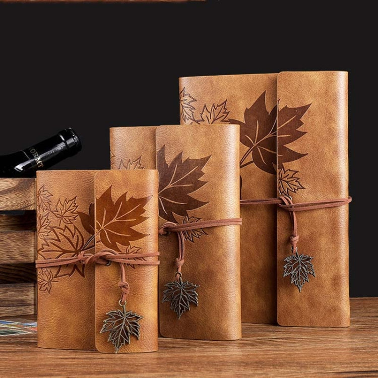 A7 PU Maple Retro Straps Handbook Loose-leaf Notebook(Coffee) - free shipping - PMc TechLife - Order now!