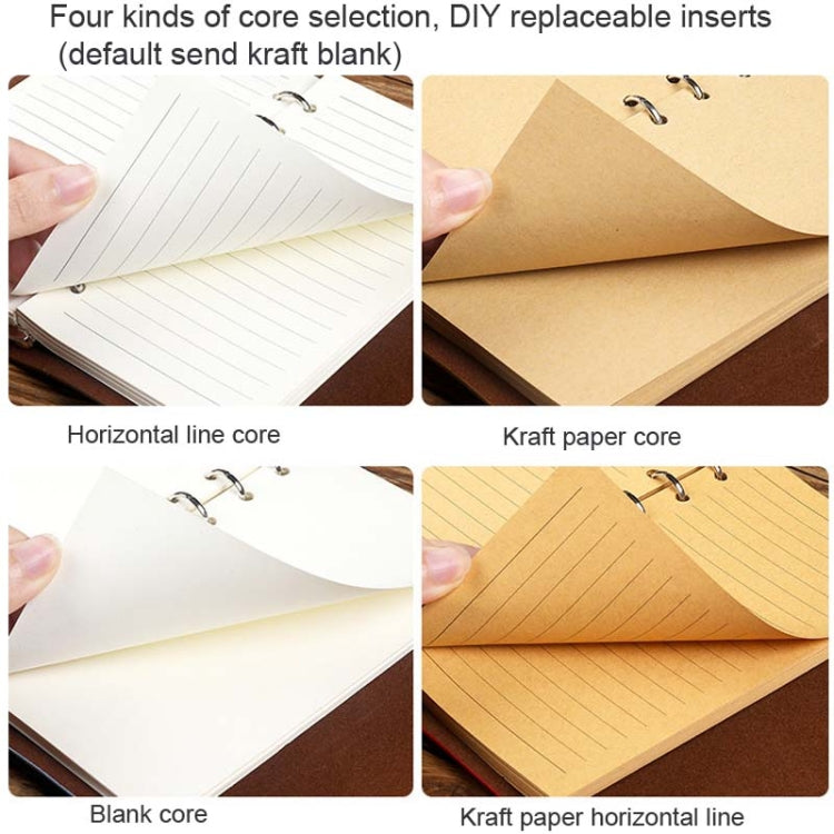 A6 PU Maple Retro Straps Handbook Loose-leaf Notebook(Pink) - free shipping - PMc TechLife - Order now!