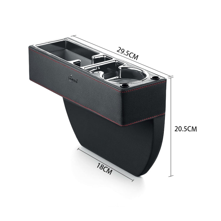 SUSISUN SNH010 Car Seat Gap Storage Box, Style:Positive Drive USB Charging(Brown) - Stowing Tidying by SUSISUN | Online Shopping South Africa | PMC TechLife | Buy Now Pay Later Mobicred