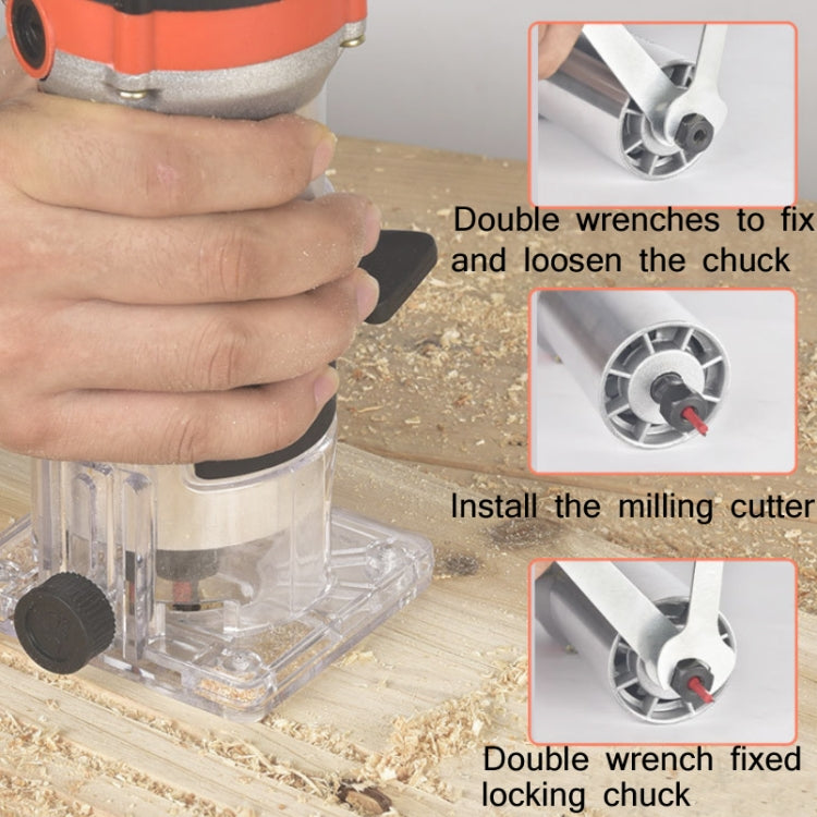 Woodworking Trimming Machine Multifunctional Electric Wood Milling Slotting Machine Engraving Tools US Plug, Material:600W Plastic Body - free shipping - PMc TechLife - Order now!