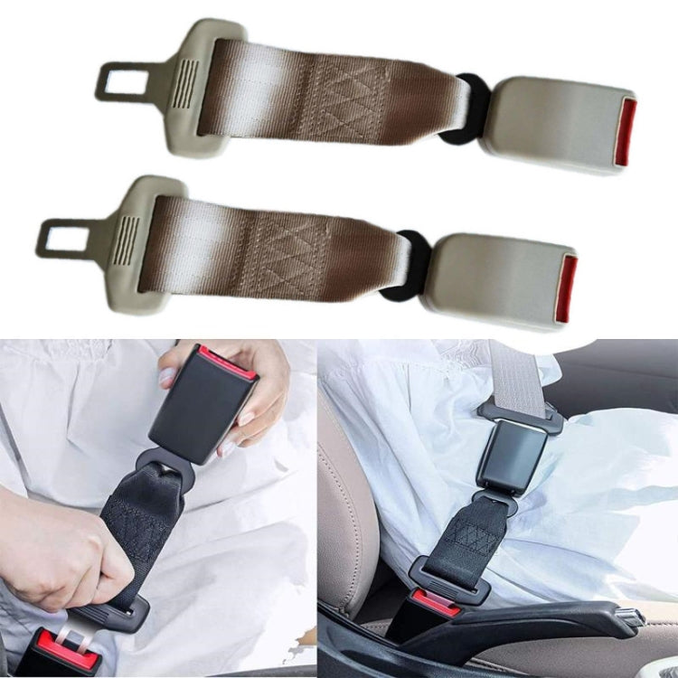 2 PCS Child And Pregnant Woman Car Seat Belt Extender, Length:29cm(Beige) - Seat Belts & Padding by PMC Jewellery | Online Shopping South Africa | PMC Jewellery | Buy Now Pay Later Mobicred