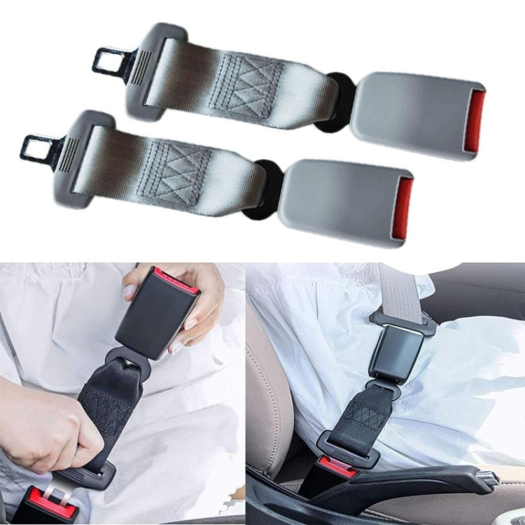 2 PCS Child And Pregnant Woman Car Seat Belt Extender, Length:36cm(Gray) - Seat Belts & Padding by PMC Jewellery | Online Shopping South Africa | PMC Jewellery | Buy Now Pay Later Mobicred