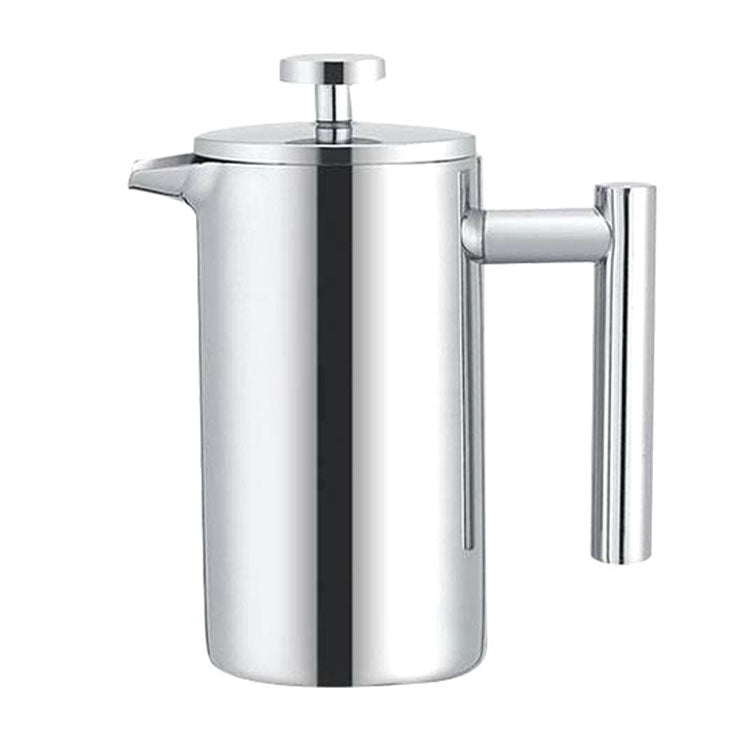 304 Stainless Steel French Pressure Coffee Pot Hand Made Tea Pot, Capacity:800ml - free shipping - PMC TechLife - Order now!