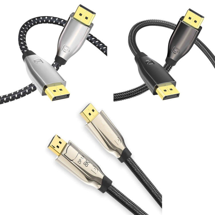 1m 1.4 Version DP Cable Gold-Plated Interface 8K High-Definition Display Computer Cable OD6.0MM 30AWG With Nylon Mesh(Gold) -  by PMC TechLife | Online Shopping South Africa | PMC TechLife | Buy Now Pay Later Mobicred
