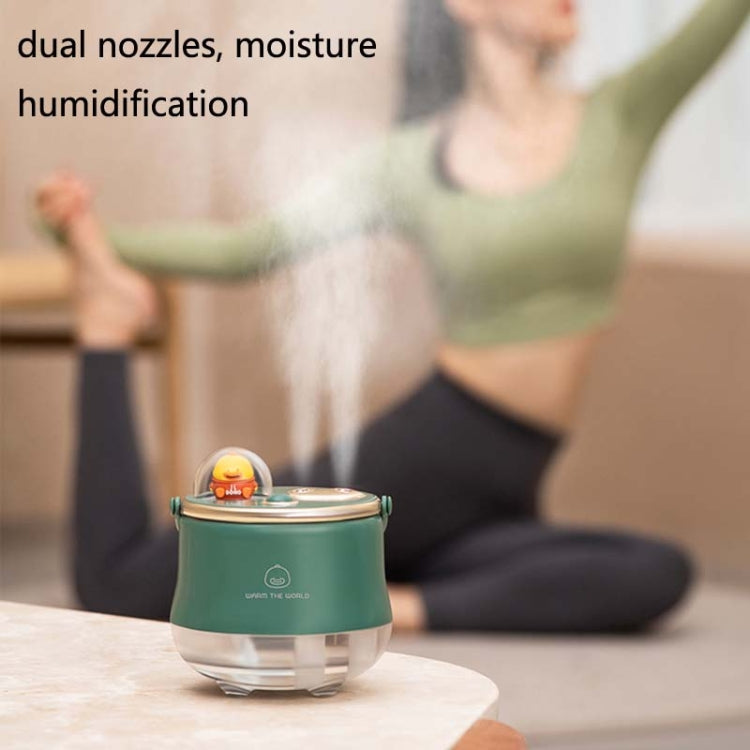 F08 Wired Water Replenishing Double Spray Humidifier LED Night Light Humidifier(Green) - free shipping - PMC TechLife - Order now!