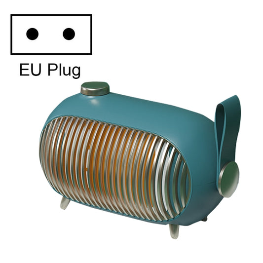 N301 Mini Heater Office Desk Silent Hot Air Heater Household Bedroom Heater EU Plug(Emerald) - Electric Heaters by PMC Jewellery | Online Shopping South Africa | PMC Jewellery | Buy Now Pay Later Mobicred