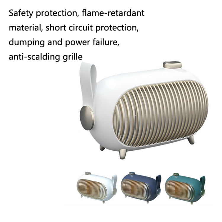 N301 Mini Heater Office Desk Silent Hot Air Heater Household Bedroom Heater US Plug(White) - Electric Heaters by PMC TechLife | Online Shopping South Africa | PMC TechLife | Buy Now Pay Later Mobicred