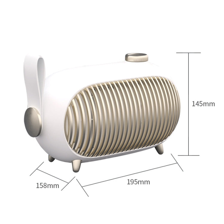 N301 Mini Heater Office Desk Silent Hot Air Heater Household Bedroom Heater US Plug(White) - Electric Heaters by PMC TechLife | Online Shopping South Africa | PMC TechLife | Buy Now Pay Later Mobicred