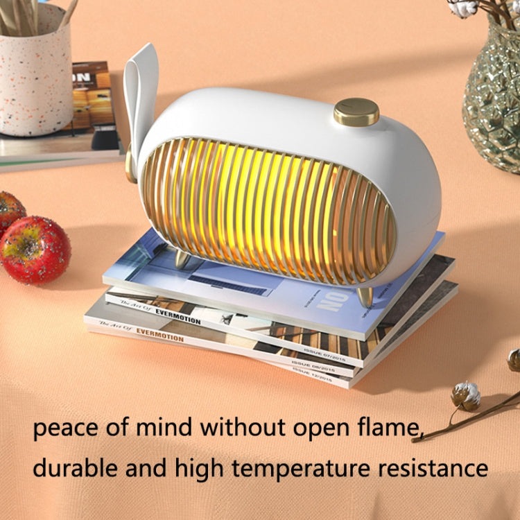 N301 Mini Heater Office Desk Silent Hot Air Heater Household Bedroom Heater US Plug(White) - Electric Heaters by PMC TechLife | Online Shopping South Africa | PMC TechLife | Buy Now Pay Later Mobicred