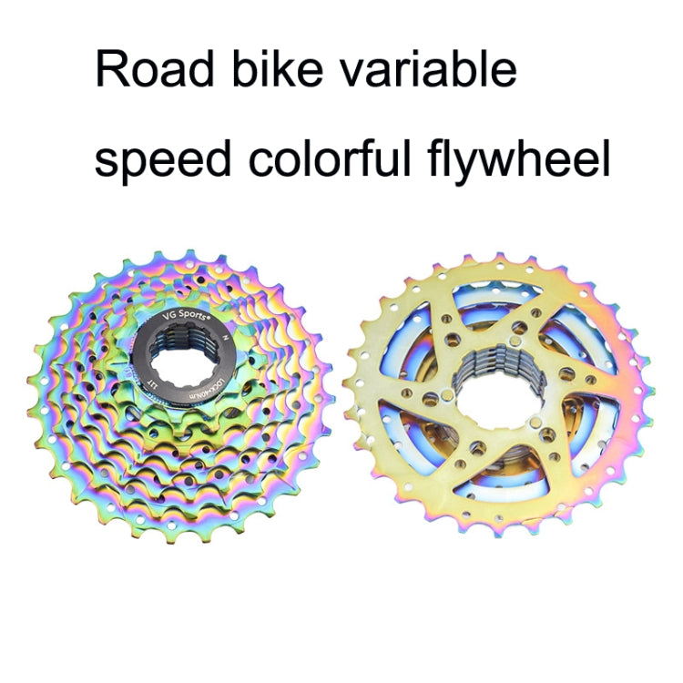 VG SPORTS Bicycle Lightweight Wear -Resistant Colorful Flywheel, Style:9 Speed 11-32T - Bicycle Chains & Rounds by VG SPORTS | Online Shopping South Africa | PMc TechLife | Buy Now Pay Later Mobicred