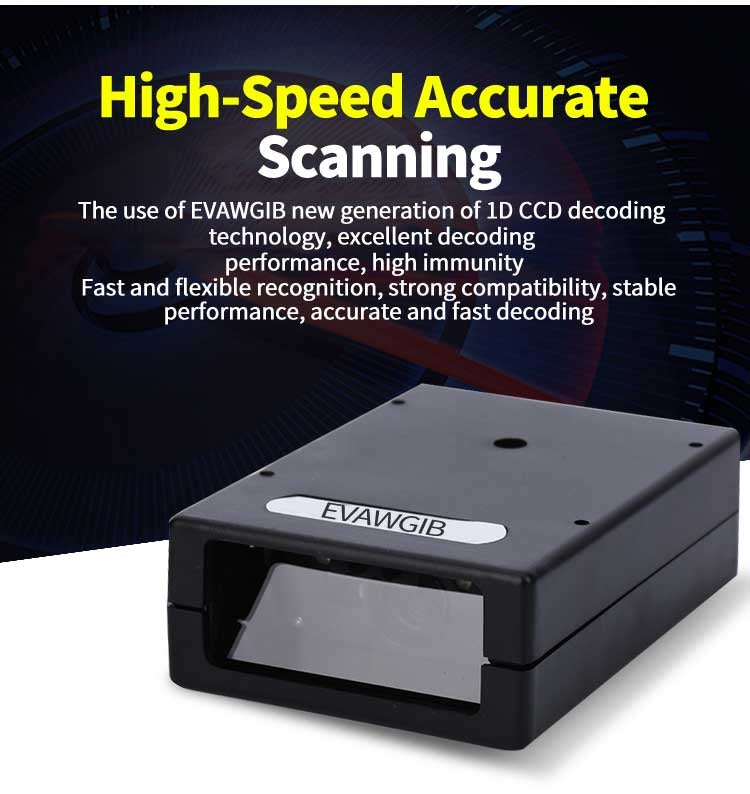 EVAWGIB DL-X720 Red Light 1D Barcode Scanning Recognition Engine, Interface:TTL - free shipping - PMC TechLife - Order now!