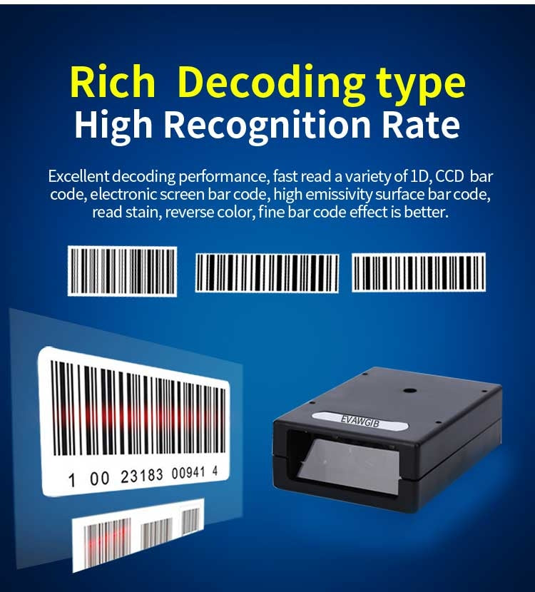EVAWGIB DL-X720 Red Light 1D Barcode Scanning Recognition Engine, Interface:TTL - free shipping - PMC TechLife - Order now!
