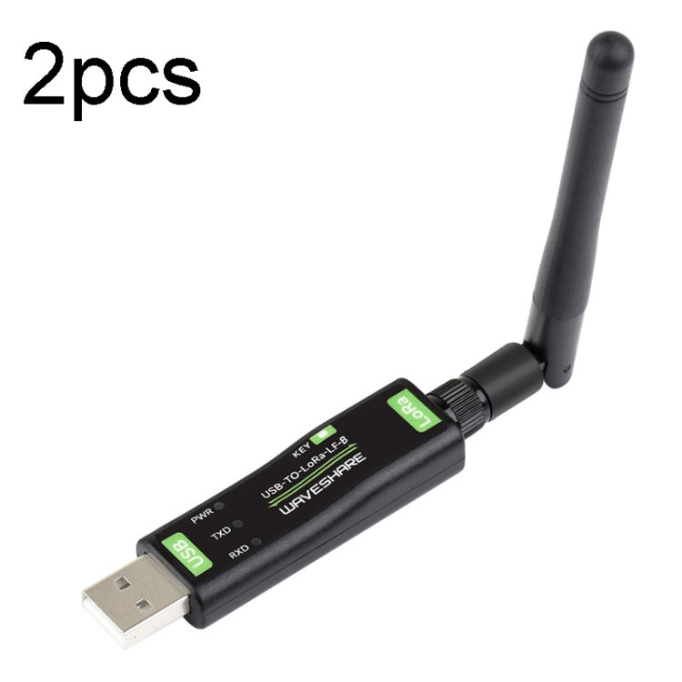 2pcs Waveshare 24514 USB To LoRa Data Transfer Module Based On SX1262 LF Version Using XTAL Crystal Oscillator - free shipping - PMC TechLife - Order now!