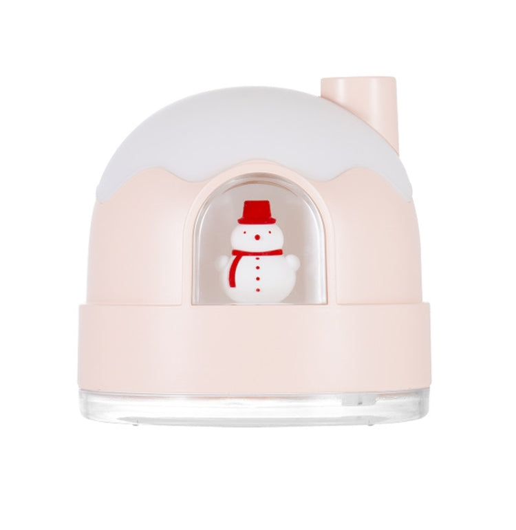 ZAY-H006 Plug-in Snowman Humidifier Night Light USB Mute Cute Desktop Air Mini Atomizer Air Humidifier(Pink) - free shipping - PMC TechLife - Order now!