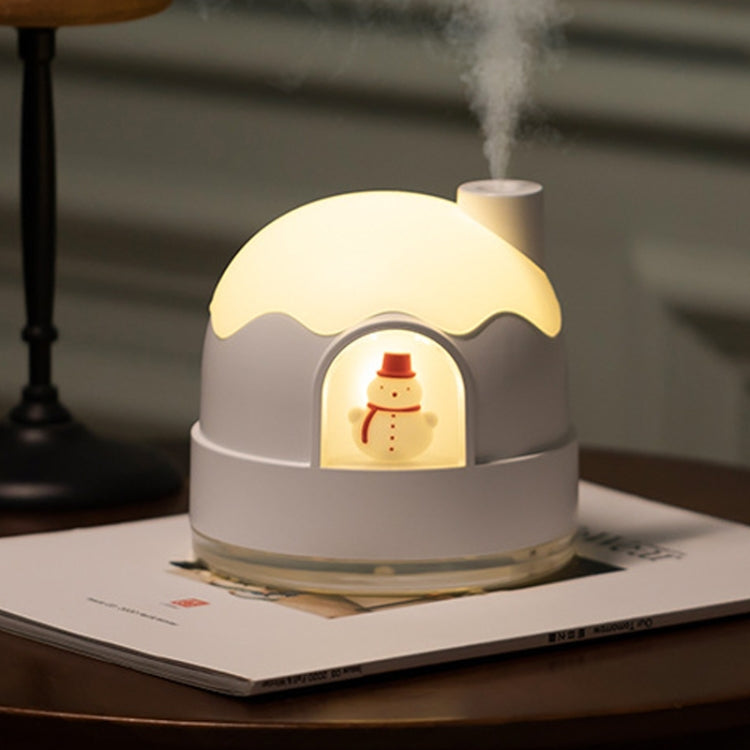 ZAY-H006 Charge Snowman Humidifier Night Light USB Mute Cute Desktop Air Mini Atomizer Air Humidifier(Pink) - free shipping - PMC TechLife - Order now!