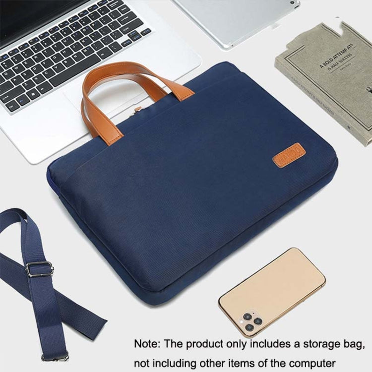 For MacBook 15.6-16.1 Inches MAHOO 10188 Ultra-Thin Hand Computer Bag Messenger Laptop Bag, Color:Gray+Gray Mouse Pad - 15.6 - 17 inch by PMC Jewellery | Online Shopping South Africa | PMC Jewellery | Buy Now Pay Later Mobicred