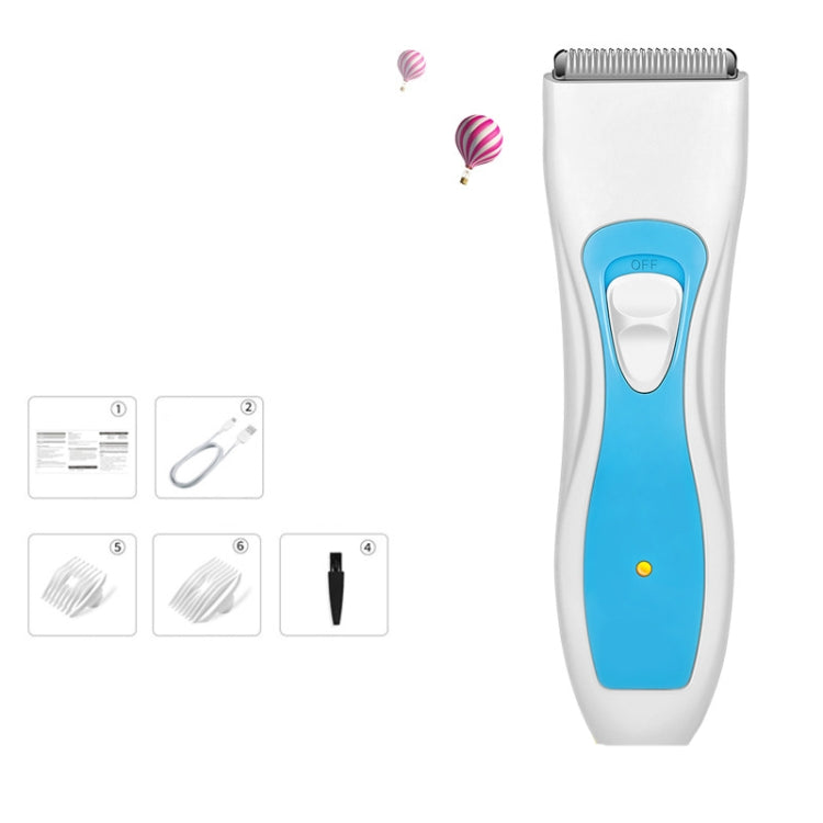 Hair Clipper Rechargeable Electric Clippers Haircut Tools For Children(Blue and White) - free shipping - PMC TechLife - Order now!