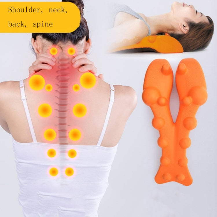 Shiatsu Massager Lumbar Spine Soothing Corrector Massage Cushion(Orange) - free shipping - PMC TechLife - Order now!