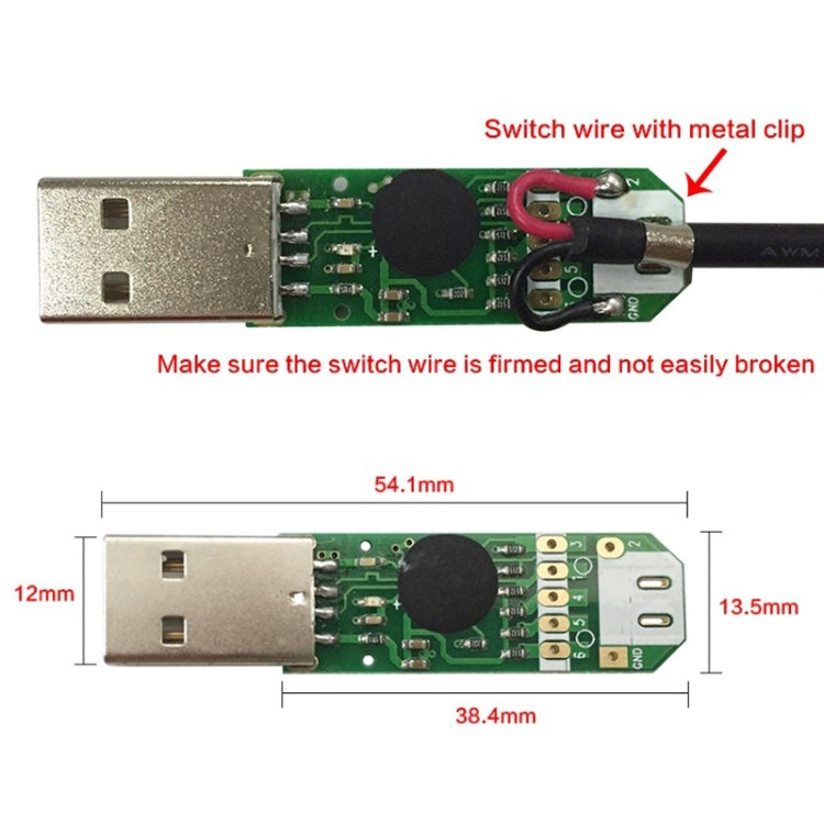 USB Switch Cable Keyboard Mouse Custom Shortcut Keys, Style:3 Switches - Other by PMC Jewellery | Online Shopping South Africa | PMC Jewellery | Buy Now Pay Later Mobicred