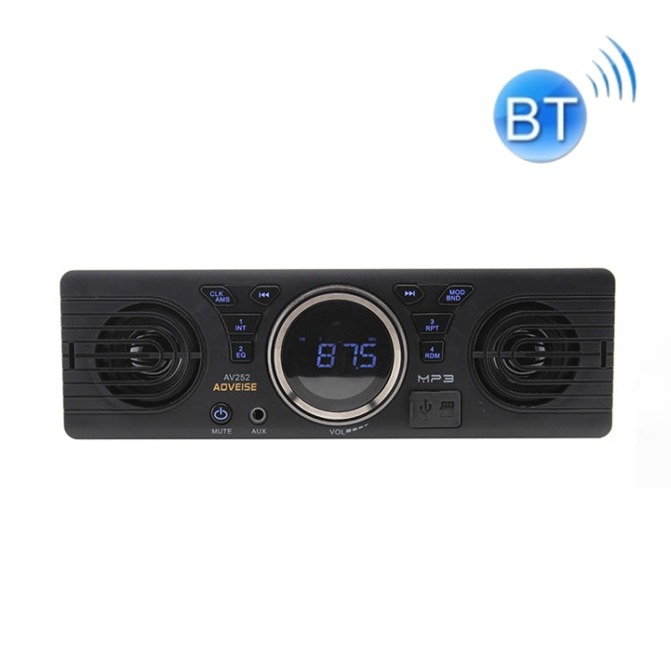 AOVEISE AV252 12V Car SD Card MP3 Audio Electric Car Radio with Speaker Bluetooth Speaker(Bluetooth version) - Car Amplifiers by AOVEISE | Online Shopping South Africa | PMC Jewellery | Buy Now Pay Later Mobicred