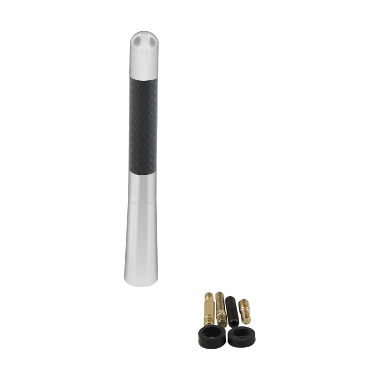 5 PCS Aluminum Alloy Carbon Brazing Antenna Car Decoration Beautiful Antenna Car Roof Antenna Modification(Silver) - Aerials by PMC TechLife | Online Shopping South Africa | PMC TechLife | Buy Now Pay Later Mobicred
