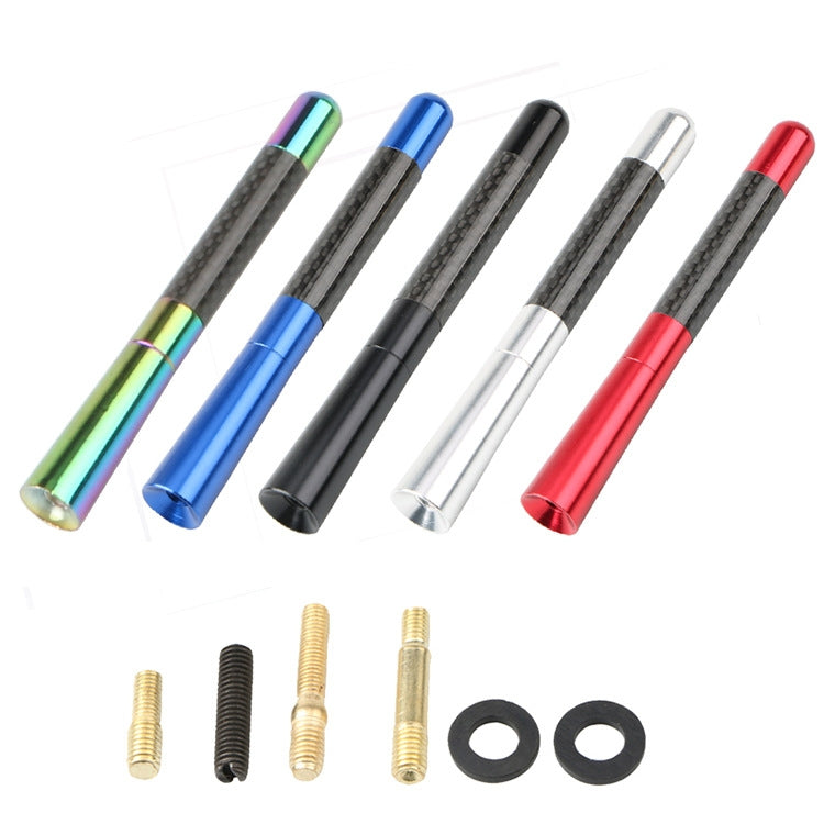 5 PCS Aluminum Alloy Carbon Brazing Antenna Car Decoration Beautiful Antenna Car Roof Antenna Modification(Silver) - Aerials by PMC TechLife | Online Shopping South Africa | PMC TechLife | Buy Now Pay Later Mobicred