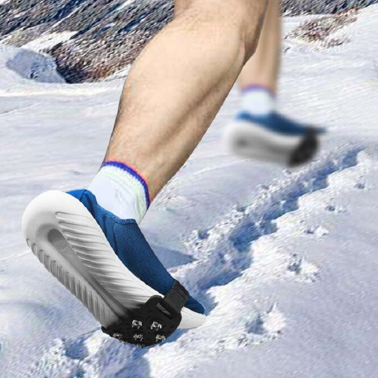 DM-1601 1pair Outdoor Mountaineering Snow Ice Surface 7-tooth Crampons Zinc Alloy Spikes Silicone Anti-skid Shoe Covers, Size:One Size - Mountaineering Outfit by PMC TechLife | Online Shopping South Africa | PMC TechLife | Buy Now Pay Later Mobicred