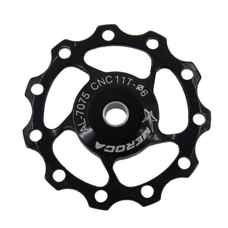 MEROCA Metal Bearings Mountain Bike Road Bike Rear Derailleur Guide Wheel 11T/13T Guide Wheel, Specification:11T, Color:Black - Guide wheels by PMc TechLife | Online Shopping South Africa | PMc TechLife | Buy Now Pay Later Mobicred