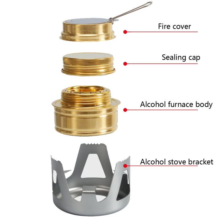 Outdoor Camping Alcohol Stove Vaporized Liquid Alcohol Atove Mini Alcohol Stove Portable Creative Alcohol Stove(Gray) - Cookwares & Tablewares by PMC TechLife | Online Shopping South Africa | PMC TechLife