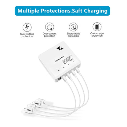 For DJI Mavic Mini Charger Battery USB 6 in 1 Hub Intelligent Battery Controller Charger, Plug Type:EU Plug - Charger by PMC Jewellery | Online Shopping South Africa | PMC Jewellery | Buy Now Pay Later Mobicred