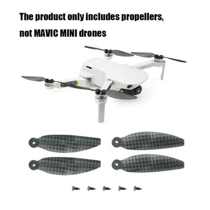 2 Pairs RCSTQ For DJI Mavic Mini Drone Carbon Fiber Propeller - DIY Propeller by RCSTQ | Online Shopping South Africa | PMC Jewellery | Buy Now Pay Later Mobicred