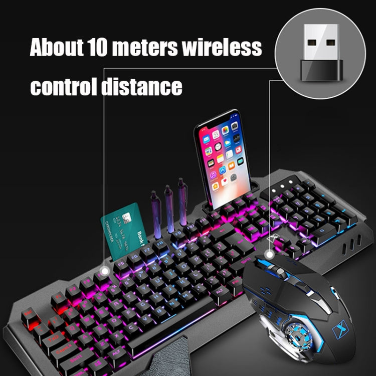 K680 RGB Rechargeable Gaming Wireless Keyboard and Mouse Set(Black) - Wireless Keyboard by PMC Jewellery | Online Shopping South Africa | PMC Jewellery | Buy Now Pay Later Mobicred